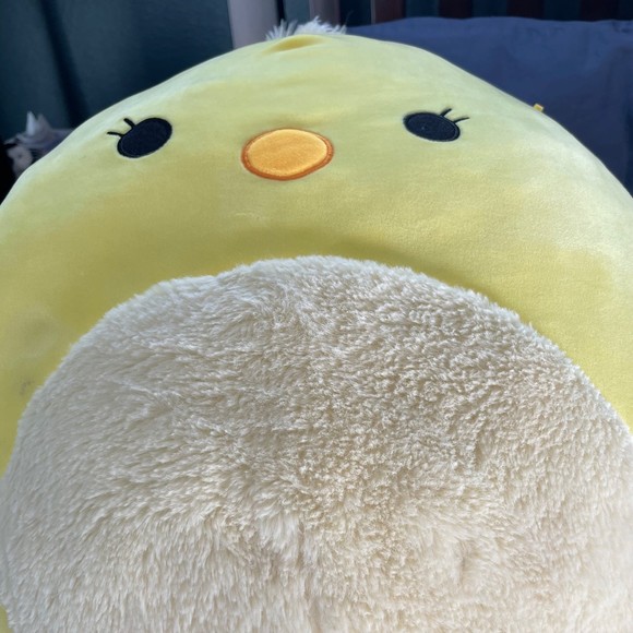 Squishmallows Kellytoy 16” AIMEE Yellow Chick Fuzzy Belly Plush - Picture 2 of 6